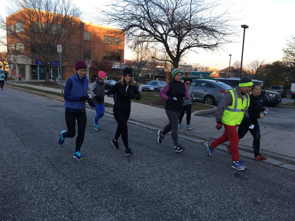 Our Winter 10K training group heads out for a hill workout!